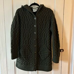Aran Crafts Ireland Cardigan w Hood